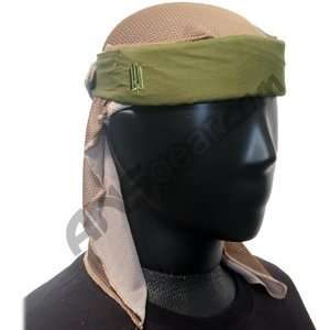  Full Clip Headband w/ Netting   Olive Drab Beauty