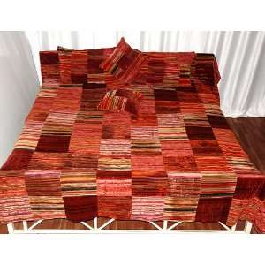   Paisley Patch Velvet Quilt Comforter 109 X 90 Inches