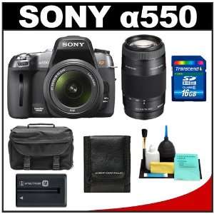   Sony 75 300mm Zoom Lens with 16GB Card + Sony Battery + Case