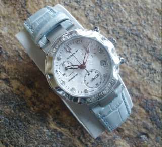 New Bulova Accutron 26R11 Chamonix Diamond Chronograph Watch 