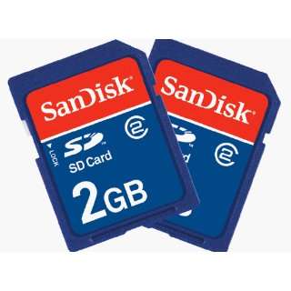  SanDisk 2 GB Secure Digital SD Card   2 PACK Electronics