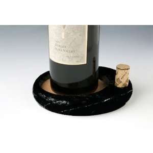  Black Marble Sommeliers Wine Bottle Coaster Kitchen 