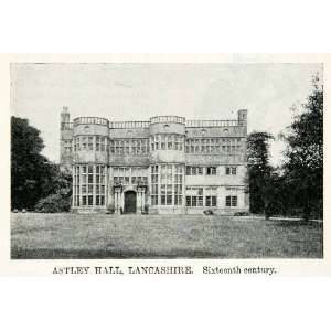 1922 Print Astley Hall Lancashire England Chorley Museum Art Gallery 