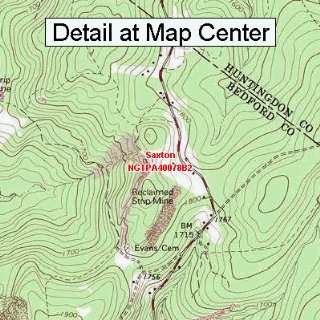  USGS Topographic Quadrangle Map   Saxton, Pennsylvania 
