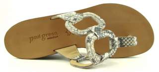 PAUL GREEN EUROPA Beige Snake Womens Shoes 10 UK 7.5  