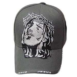  JESUS PORTRAIT CHRISTIAN ?RELIGIOUS GOD GREY HAT CAP 
