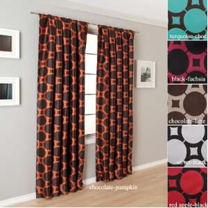   Draper Circle Contemporary Curtain Panel By Softline