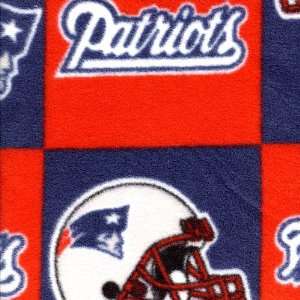  J&O Fabrics New England Patriots Polar Fleece Fabric  Per 