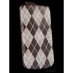 Sena 158269 Argyle Leather Pouch for iPhone 4 & 4S 