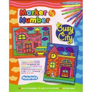  Marker By Number Busy City Toys & Games