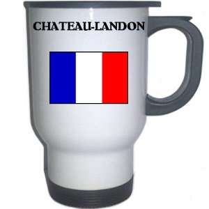  France   CHATEAU LANDON White Stainless Steel Mug 