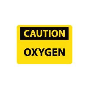  OSHA CAUTION Oxygen Safety Sign