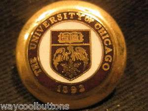 UNIVERSITY OF CHICAGO BEN SILVER BLAZER JACKET BUTTON  