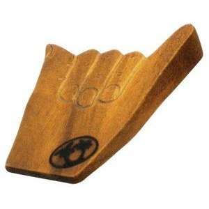    Hawaiian Wood Door Stopper Shaka Hang Loose