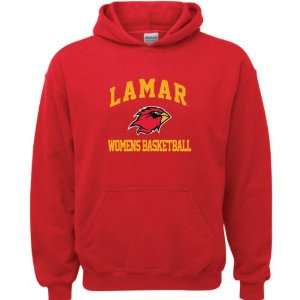  Lamar Cardinals Red Youth Womens Basketball Arch Hooded 