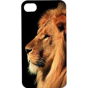 Clear Hard Plastic Case Custom Designed King of the Jungle Lion iPhone 