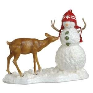  Pack of 2 Snowman with Deer Figurines 8