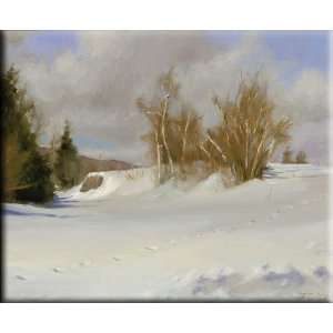  Tracks in Snow 16x13 Streched Canvas Art by Collins, Jacob 