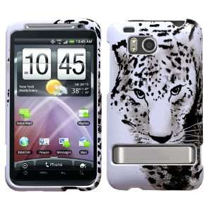   Snow Leopard Phone Protector Cover with Pry Faceplate Opening Removal