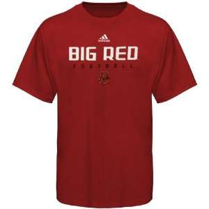  adidas Cornell Big Red Carnelian Sideline T shirt Sports 