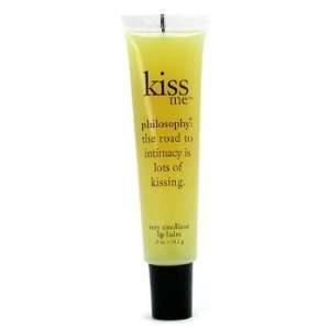  Philosophy Kiss Me Very Emollient Lip Balm   Clear Tube 14 