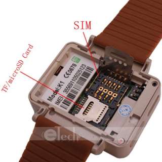 K1 Quad band Cell Phone Watch Mobile Bluetooth Coffee  