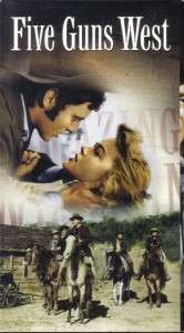 VHS FIVE GUNS WESTDOROTHY MALONE MIKE CONNERS  