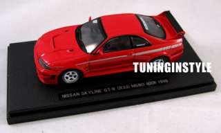 43 Nissan Skyline GTR R33 Nismo 400R Red JDM Ebbro Diecast Rare 