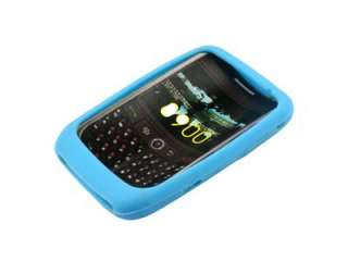 Silicone Silicon Case For Blackberry BB 8900 Sky Blue #9348