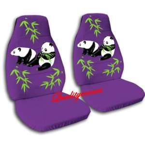  2 purple Panda bear car seat covers, for a 2003 Ford 
