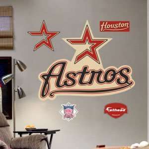    Throwback Houston Astros Logo Large Wall Graphic Sticker by Fathead