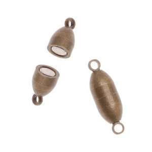   Brass Capsule Magnetic Clasps 6mm x 19mm (2) Arts, Crafts & Sewing