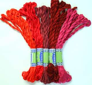 NEW RED SKEINS CROSS STITCH BRAZILIAN Embroidery THREAD  