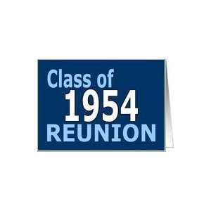 Class Reunion 1954 Card