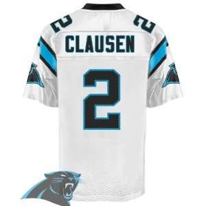 Carolina Panthers #2 Jimmy Clausen White Authentic Football Jersey 