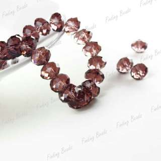 20PCS FREE SHIP Faceted Crystal Rondelle Beads choose  