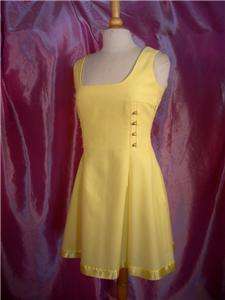 Designer Martine Sitbon Kamosho Flirty Dirndl Dress *Couture* Yellow 