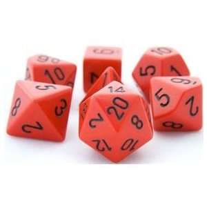   RPG Dice Set (Dungeon Red) role playing game dice + bag Toys & Games