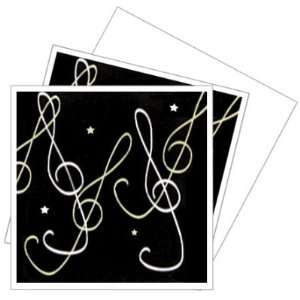  Clef and Stars Greeting Cards (3)