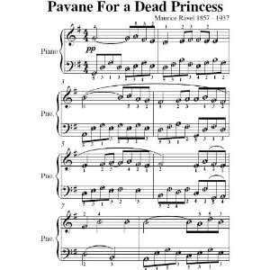   for a Dead Princess Ravel Easy Piano Sheet Music Maurice Ravel Books