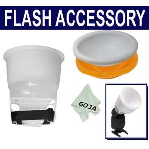  Flash Diffuser Cloud + Orange Dome Cover Lambency Flash Diffuser 