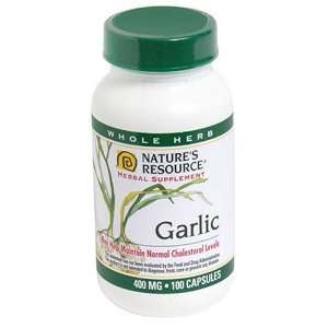  Natures Resource Garlic Cloves, 400mg, 100 Count Health 