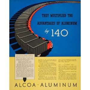  1937 Ad Alcoa Aluminum Delivery Trucks Baltimore Alloy 