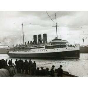 Coastal Steamer Ship Princess Marguerite Leaving Clydebank River 