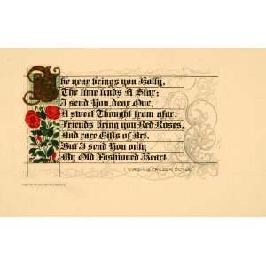  1913 Victorian Christmas Card Virginia Frazer Boyle 