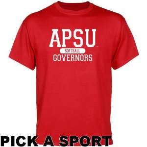  Austin Peay State Governors Custom Sport T shirt   Red 
