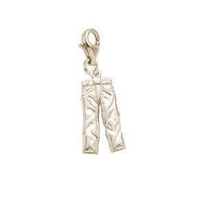  Rembrandt Charms Jeans Charm with Lobster Clasp, 10K 
