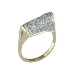  Genoa   size 4.00 14K Gold Fancy Diamond Ring Jewelry