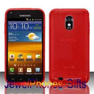 For Samsung Epic Touch 4G D710 Galaxy SII (Sprint) Red TPU Cell Phone 