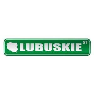   LUBUSKIE ST  STREET SIGN CITY POLAND